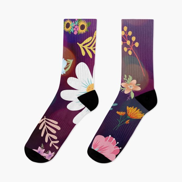 Aperçu de l'œuvre Motif Floral Aléatoire 10 Couleurs De Fond De Carnaval De Nuit Bokeh créée et vendue par AliCatOriginals.