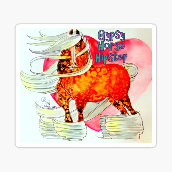 Aperçu de l'œuvre Hipster de cheval gitan # 2 créée et vendue par Shanna Stott.