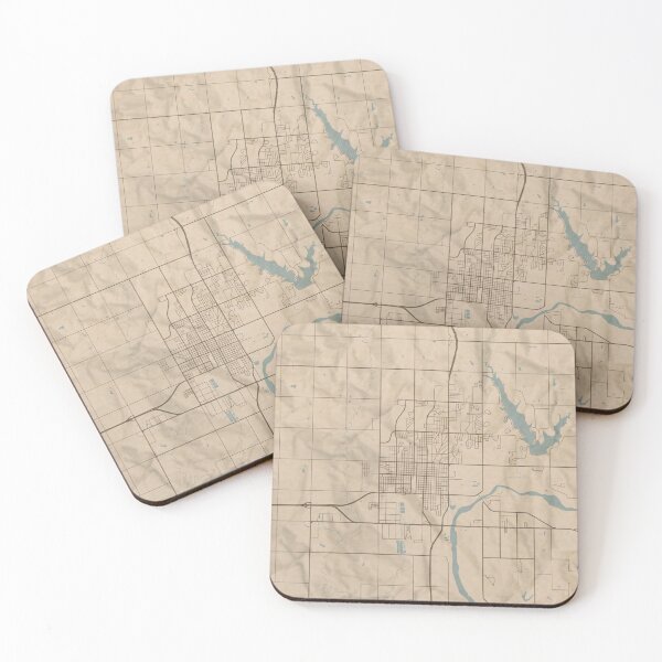 Item preview, Ponca City Sepia Map designed and sold by CPTVDesign.
