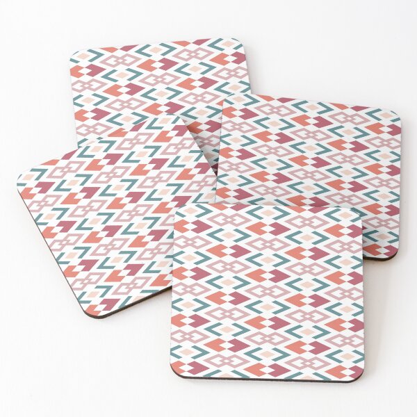 Item preview, Argyled Arrows Geometric Pattern – Pale Green & Rose designed and sold by RoguePatterns.