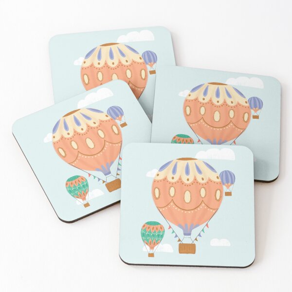 Item preview, Dreamy Hot Air Balloons designed and sold by latheandquill.