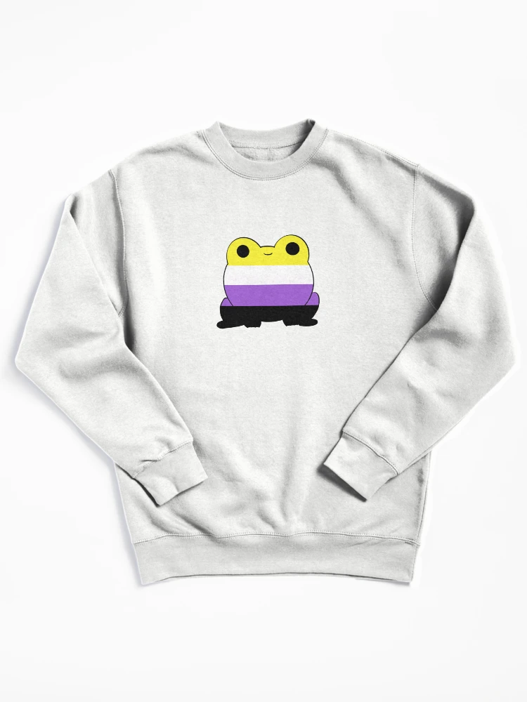 Thumbnail 1 of 6, Pullover Sweatshirt, Nonbinary Frog designed and sold by Nonbinaryfrog.