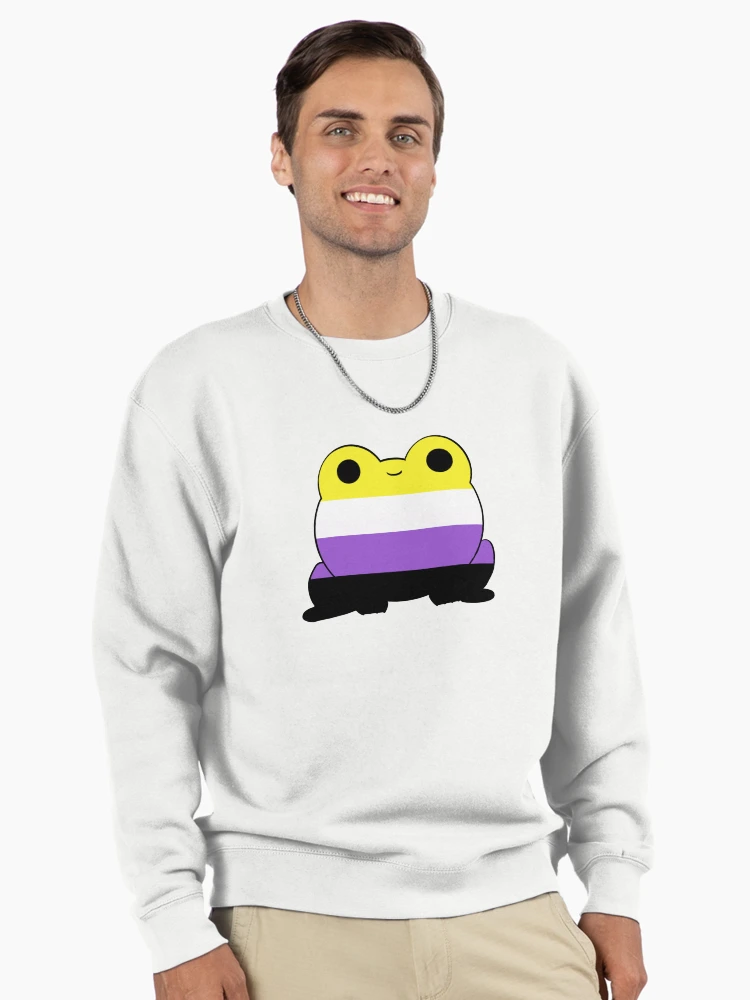 Thumbnail 2 of 6, Pullover Sweatshirt, Nonbinary Frog designed and sold by Nonbinaryfrog.