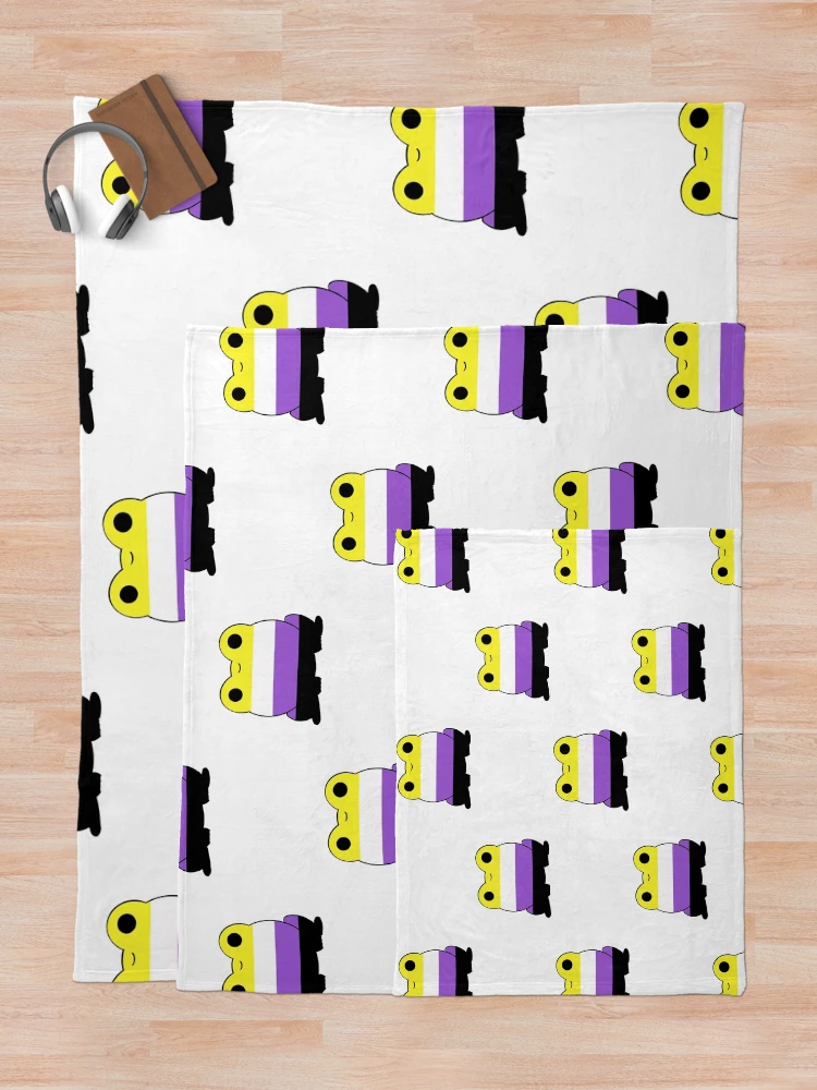 Thumbnail 5 of 6, Throw Blanket, Nonbinary Frog designed and sold by Nonbinaryfrog.