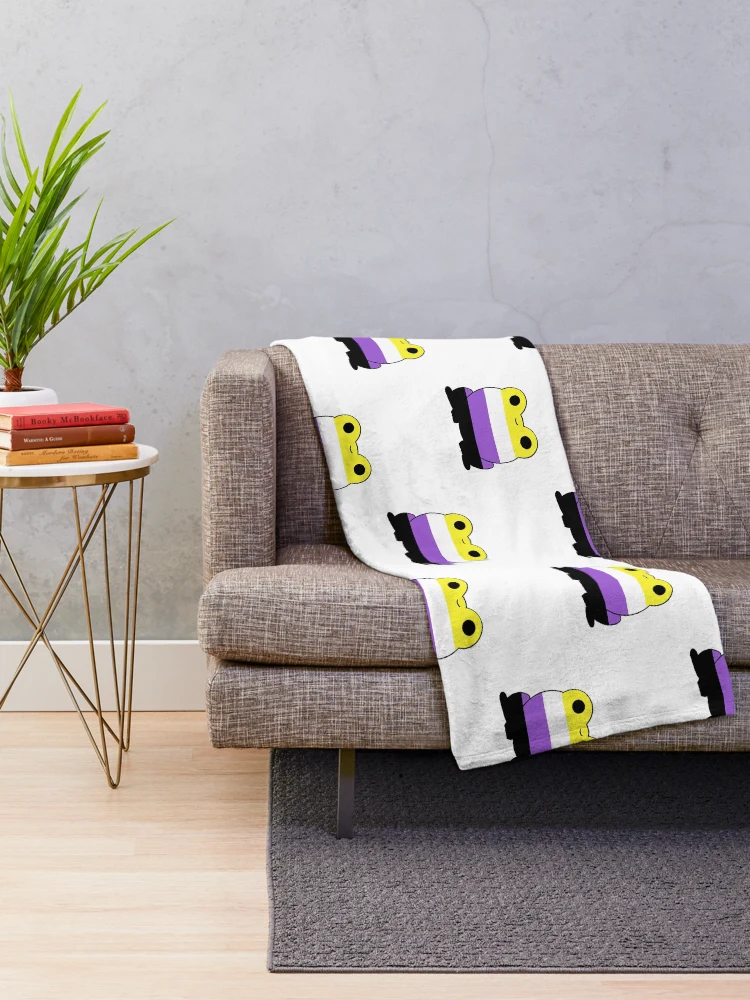 Thumbnail 2 of 6, Throw Blanket, Nonbinary Frog designed and sold by Nonbinaryfrog.