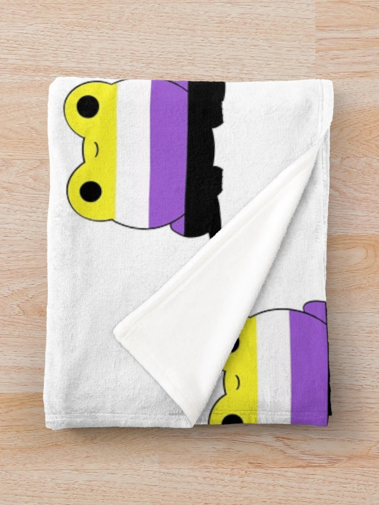 Thumbnail 3 of 6, Throw Blanket, Nonbinary Frog designed and sold by Nonbinaryfrog.