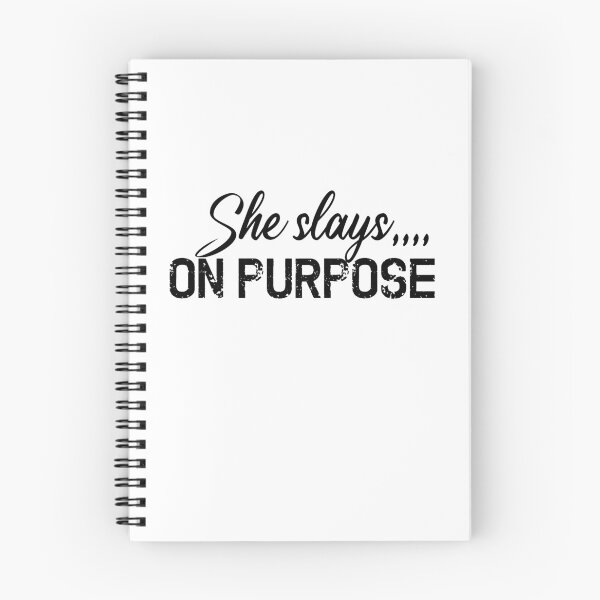 Item preview, She Slays On Purpose, Motivational Quotes designed and sold by OnPurposeMarket.