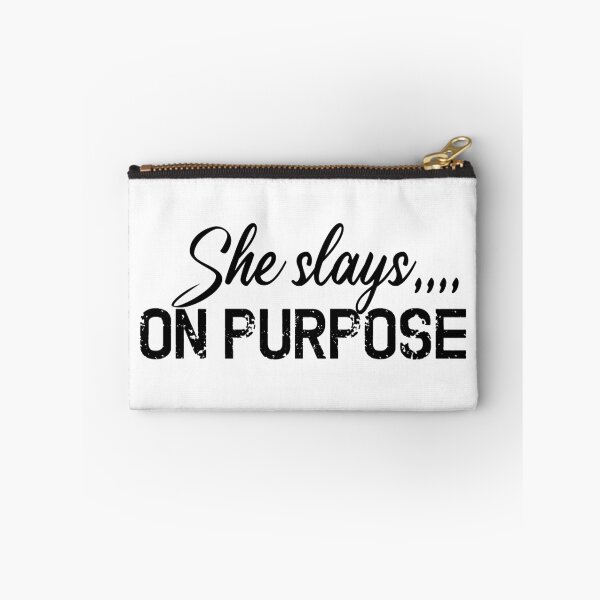 Item preview, She Slays On Purpose, Motivational Quotes designed and sold by OnPurposeMarket.
