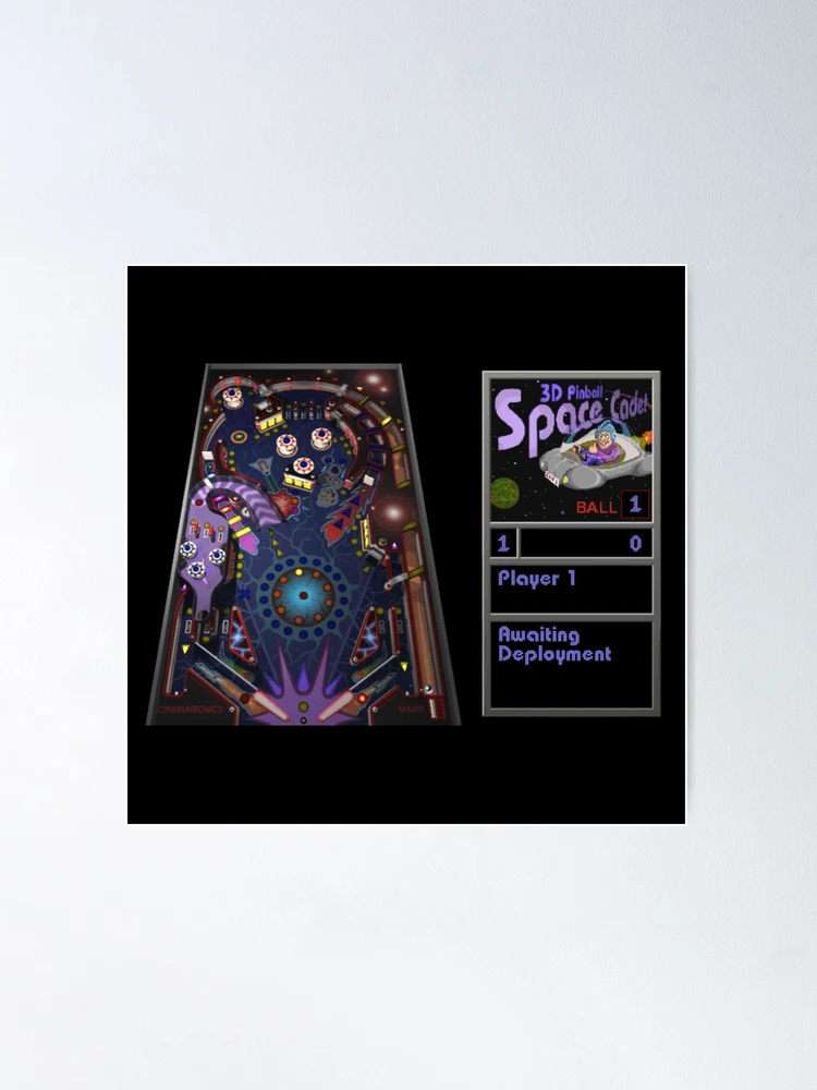 3D Pinball Space Cadet Poster for Sale by Cuttintees