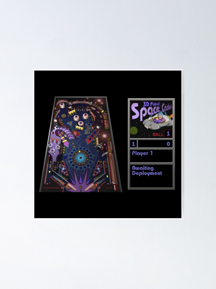 3D Pinball Space Cadet Poster for Sale by Cuttintees