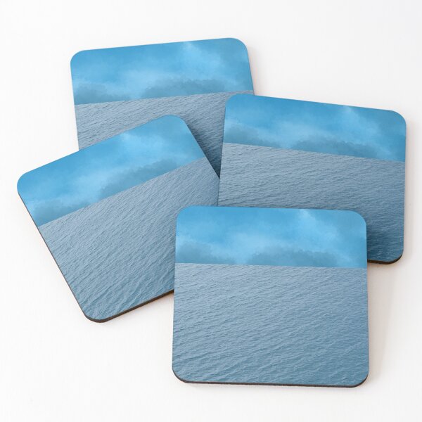 Item preview, Waves meet watercolor sky - calming water designed and sold by Luvjesus2.