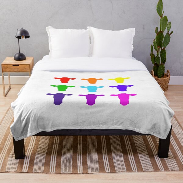 Item preview, Rainbow Colors Cow Heads designed and sold by malibumanhattan.