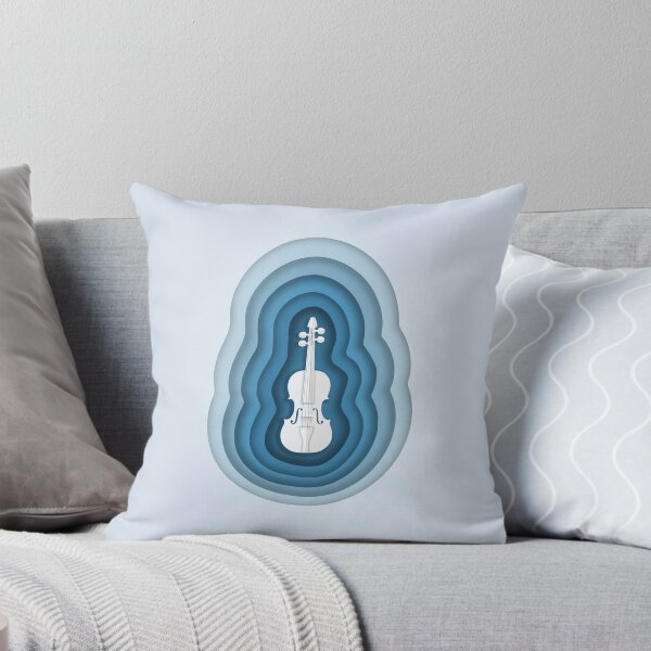 Item preview, Paper Cutout Origami  - TwoSet Violin Musical Blue Design designed and sold by Wizzles Emporium.