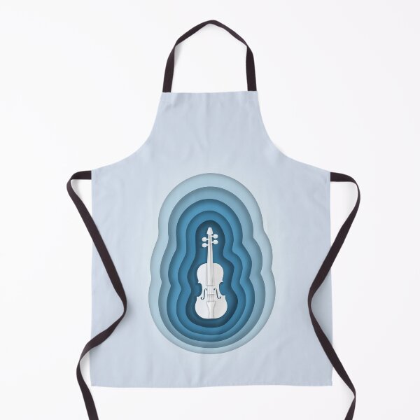 Item preview, Paper Cutout Origami  - TwoSet Violin Musical Blue Design designed and sold by Wizzles Emporium.