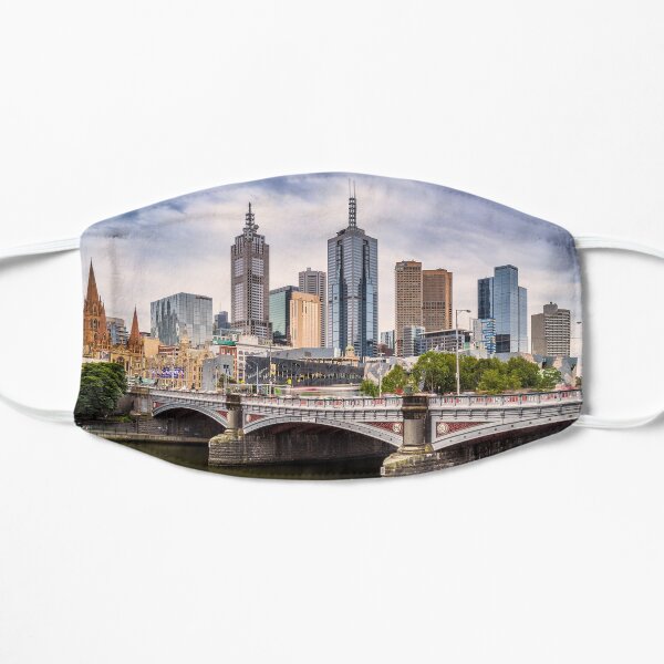 Princes Bridge, Melbourne Flat Mask