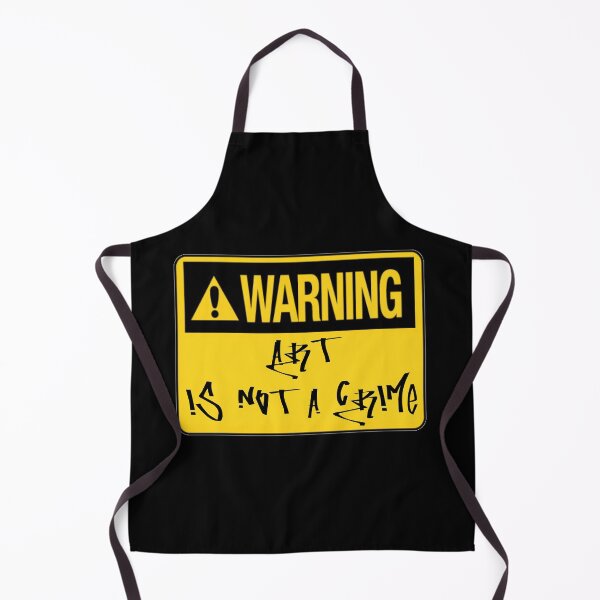 Aperçu de l'œuvre Warning: Art Is Not A Crime créée et vendue par everything4eva.
