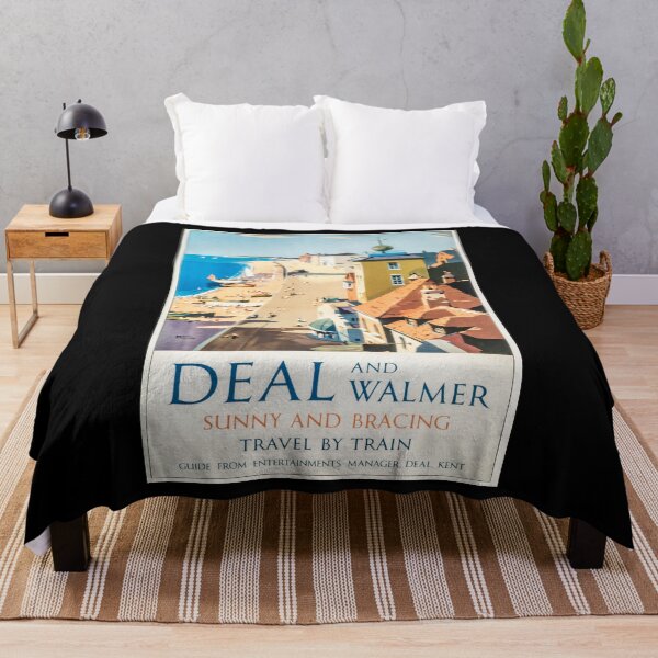 Item preview, retro classic Deal and Walmer poster designed and sold by CorasPosters.