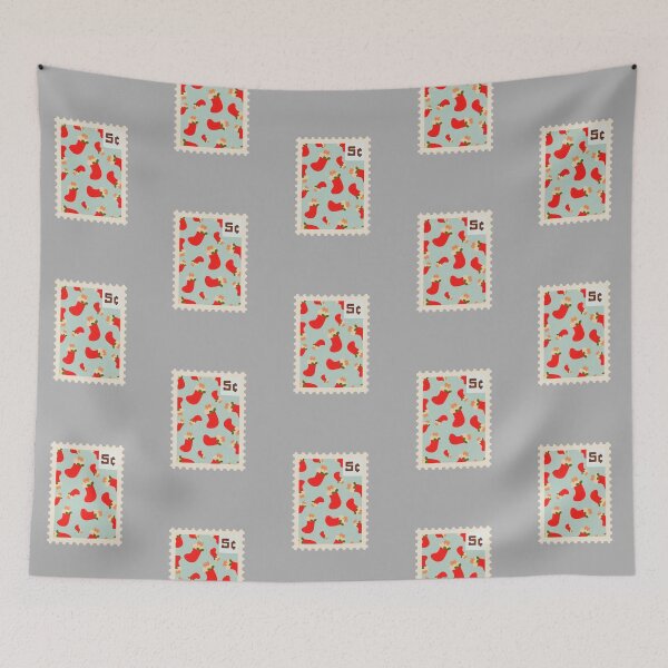 Item preview, Christmas Stockings with Cats Stamp designed and sold by ViolettLight.