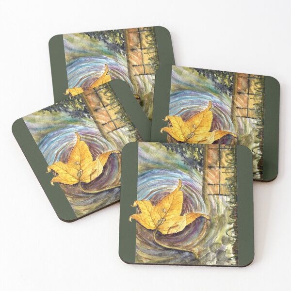 Item preview, Floating Leaf  (Watercolor) designed and sold by wildrooster4fun.