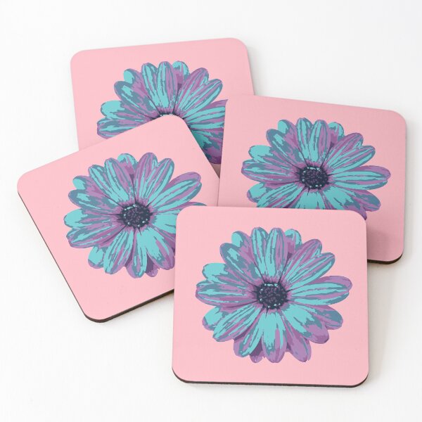 Item preview, Blue Sunflower with Pink background designed and sold by katconaton.