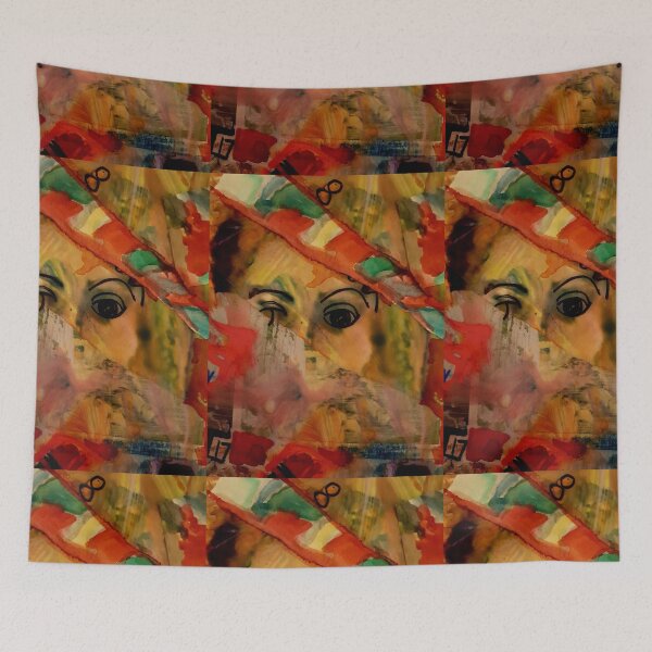 Item preview, Funky Face Collection 6 Hot RED and Funky designed and sold by vivbrad.