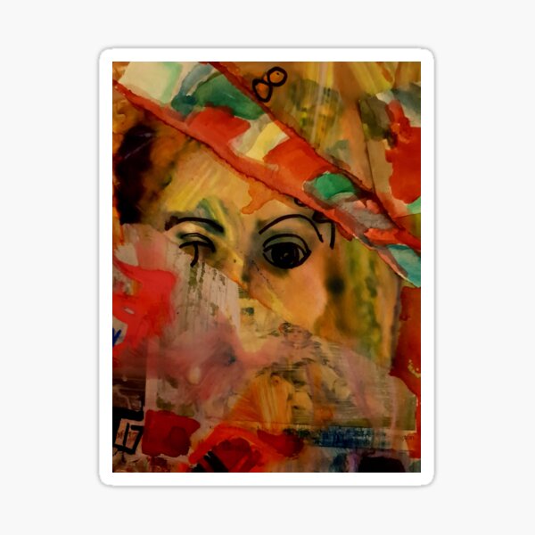 Item preview, Funky Face Collection 6 Hot RED and Funky designed and sold by vivbrad.