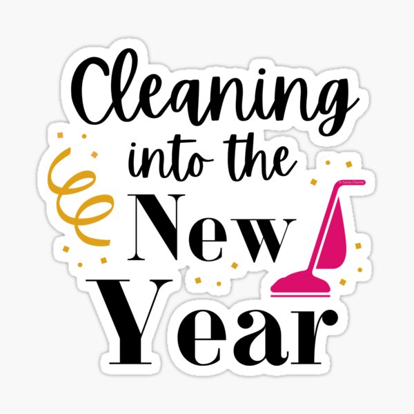 Item preview, Cleaning Into the New Year Cleaning Lady Gift Housekeeping Fun designed and sold by SavvyCleaner.