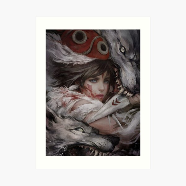 Prinzessin Mononoke Kunstdruck