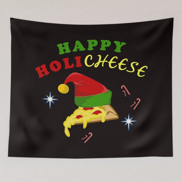 Item preview, Happy Holicheese - Funny Cheese With Santa Hat Gift Ideas designed and sold by leo121687.
