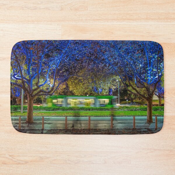 Item preview, Melbourne tram at night designed and sold by iansmissenphoto.