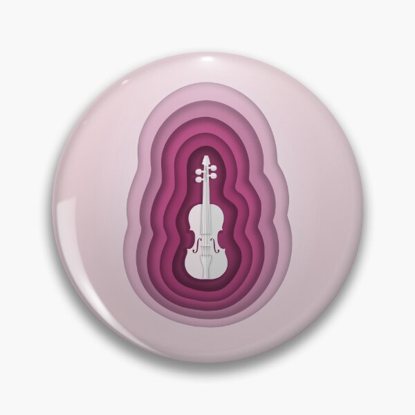 Item preview, Paper Cutout Origami  - TwoSet Violin Musical Pink Design designed and sold by Wizzles Emporium.