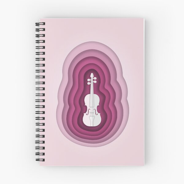 Item preview, Paper Cutout Origami  - TwoSet Violin Musical Pink Design designed and sold by Wizzles Emporium.