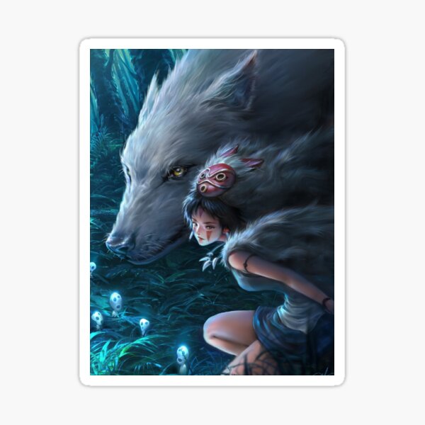 Princesse Mononoke Sticker