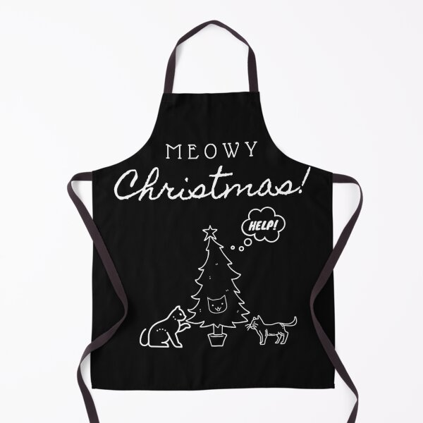 Item preview, Funny Meowy Christmas Tree designed and sold by WildestSeasons.