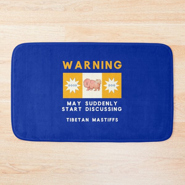 Item preview, Warning May Suddenly Start Discussing Tibetan Mastiffs Funny designed and sold by Guarddogdrive.