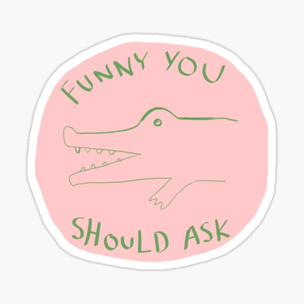 The front bottoms inspired alligator Sticker