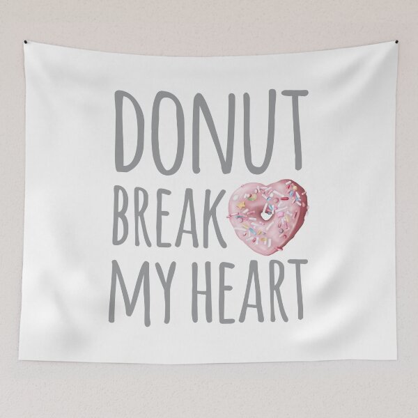 Item preview, Donut Break My Heart Doughnut Love Valentines designed and sold by FiveDucklings.