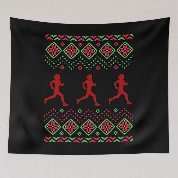 Item preview, Ugly Christmas Sweater - Woman Trail Runner  designed and sold by HeatherPore.
