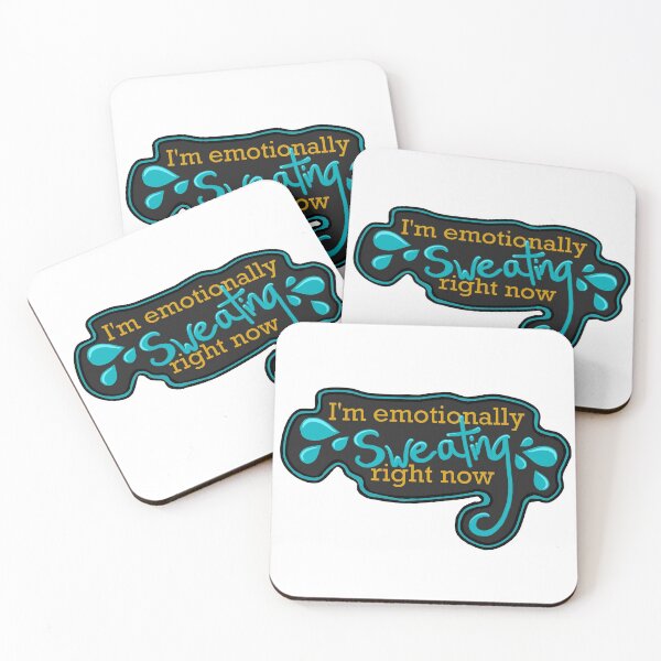 Item preview, "I'm emotionally sweating right now" Anxiety sticker designed and sold by FioreCiliegia.
