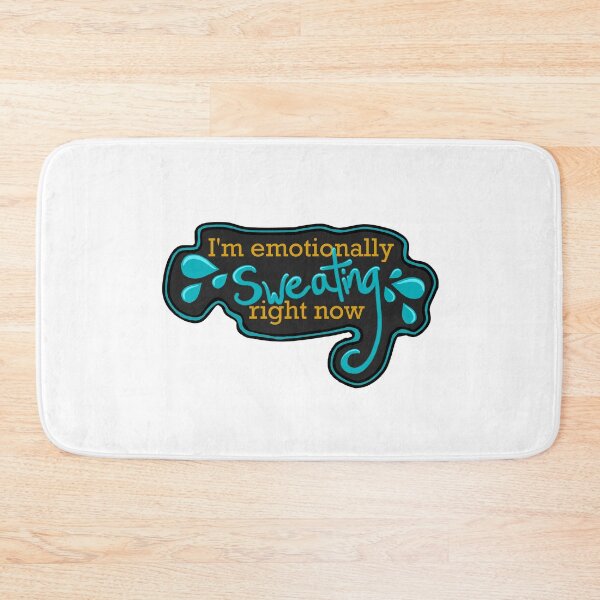 Item preview, "I'm emotionally sweating right now" Anxiety sticker designed and sold by FioreCiliegia.