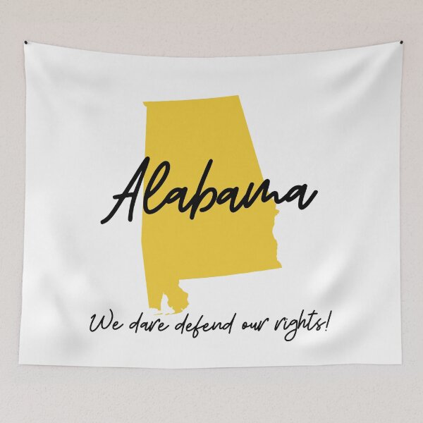 Artikelvorschau, Alabama State Motto Wir wagen es, unsere Rechte zu verteidigen entworfen und verkauft von Danielle Slade.
