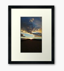 Sunset Clouds Over Dyke 8 Framed Print