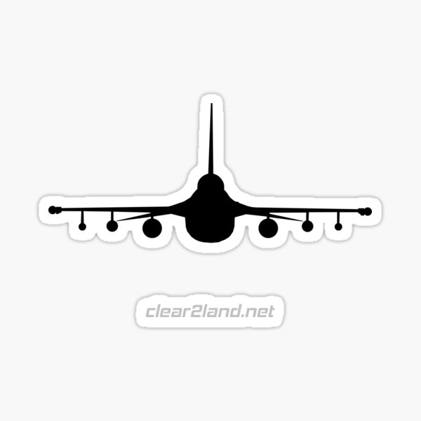 F-16 Clear2land Sticker