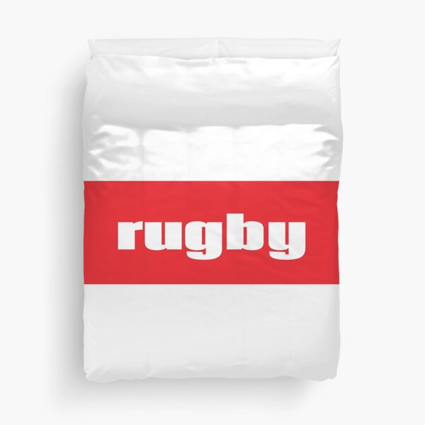 Housse de couette « Le rugby », par ProjectX23 | Redbubble