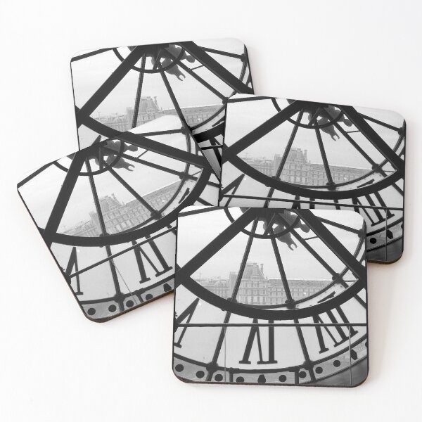 Item preview, Black and White Time Flows and Art Remains, Museum of Louvre, Paris designed and sold by Happy Life Graphics.