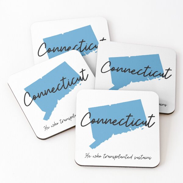 Artikelvorschau, Connecticut State Motto Wer transplantiert, erhält entworfen und verkauft von Danielle Slade.