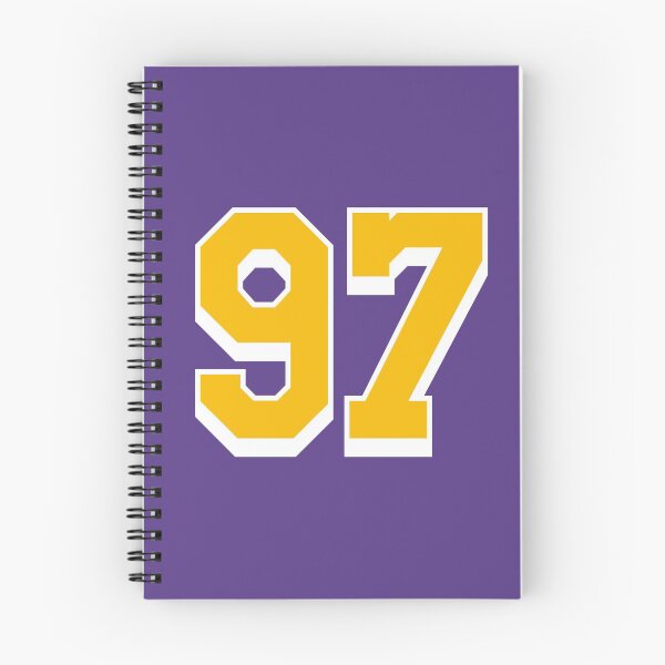 Item preview, 97 Yellow Number ninety-seven Purple Basketball Jersey designed and sold by elhefe.