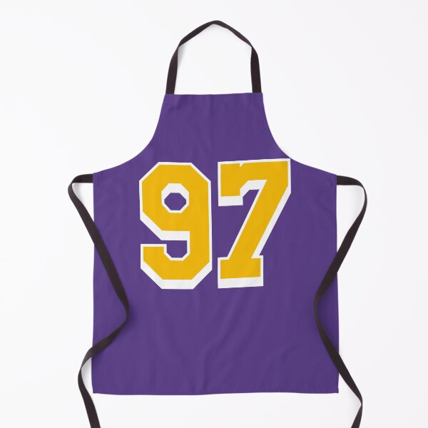 Item preview, 97 Yellow Number ninety-seven Purple Basketball Jersey designed and sold by elhefe.