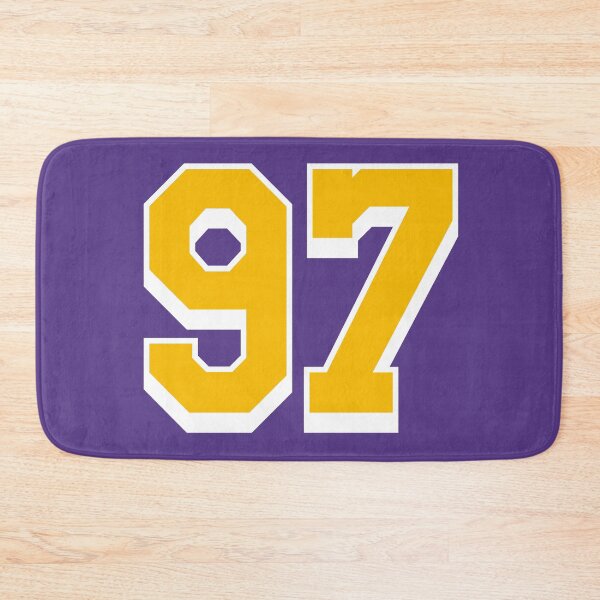 Item preview, 97 Yellow Number ninety-seven Purple Basketball Jersey designed and sold by elhefe.