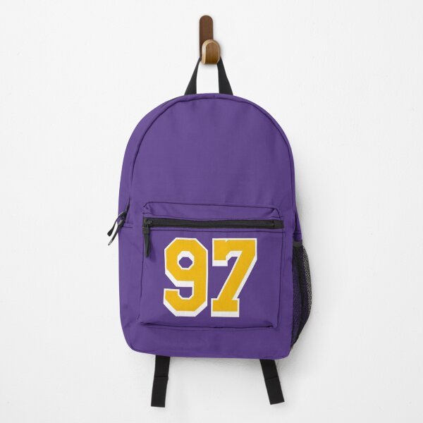 Item preview, 97 Yellow Number ninety-seven Purple Basketball Jersey designed and sold by elhefe.